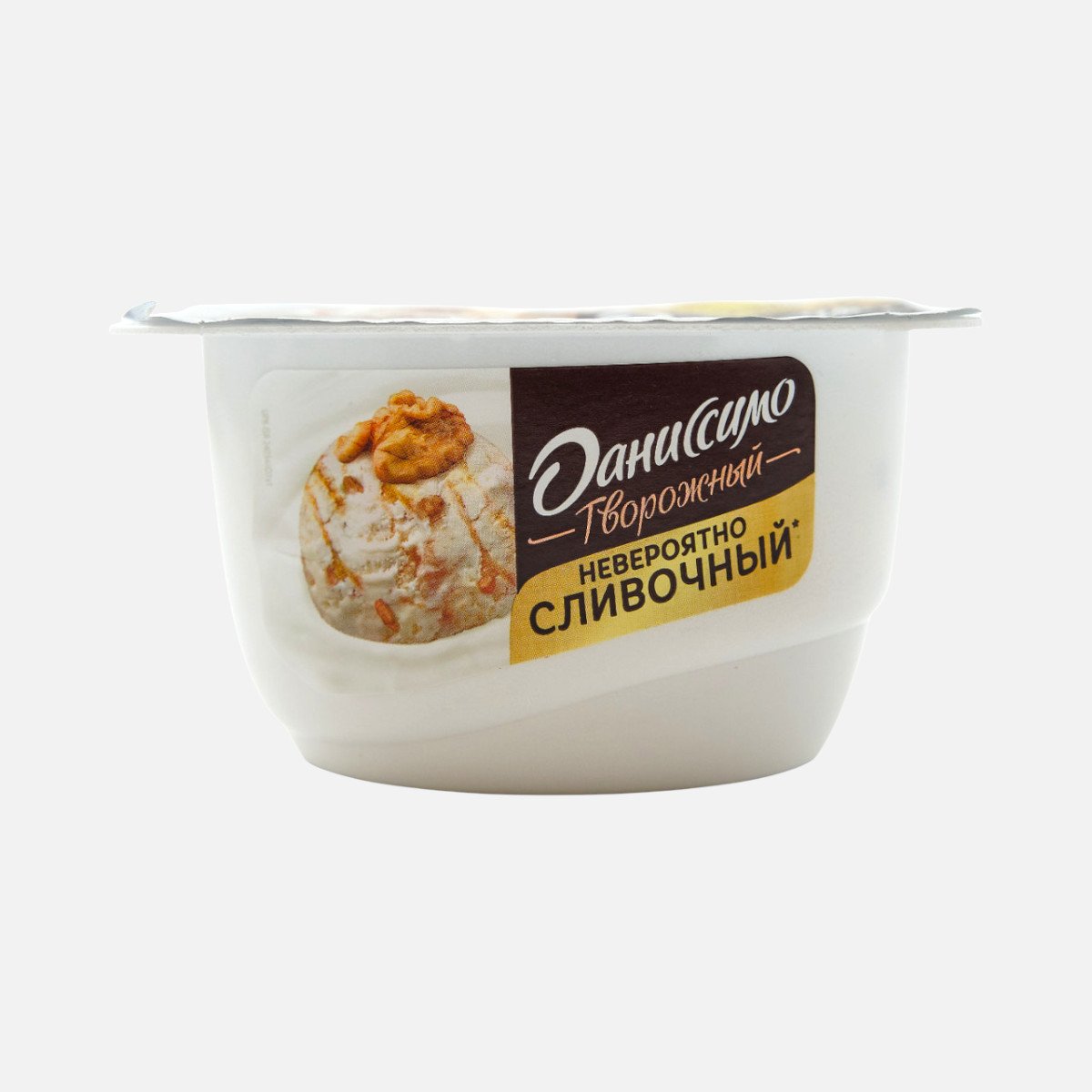 Продукт творож Даниссимо Мороженое/ грецкий орех/карамель 6.1% 130г Продукт творож Даниссимо Мороженое/ грецкий орех/карамель 6.1% 130г