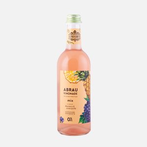 Напиток Абрау Винонад со вкусом Ананаса и Винограда безалкогольный газированный 0,375л