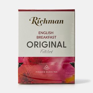 Чай Ричман Ориджинал Английский завтрак черный 20пак*2,5г к/к 50г