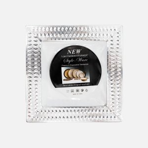 Тарелка Косе Белле квадрат 16,5см серебро 6шт 14364VI