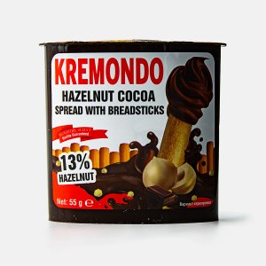 Набор Кремондо из пасты арахисовой с какао и хлебных палочек 55г
