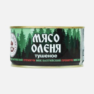 Мясо оленя МКК Балтийский тушеное Премиум ж/б/ключ 325г