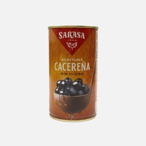 Оливки Сараса Асейтунас негра син уесо черные без косточки 370мл