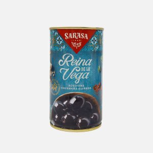 Оливки Сараса Реина де ла Вега черные с косточкой 370мл