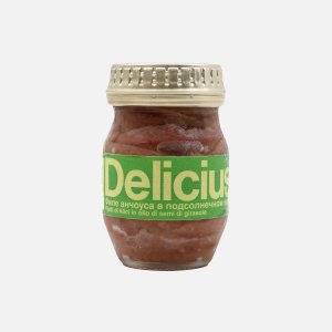 Анчоусы Деличус филе европейские в подсолнечном масле ст/б 90г