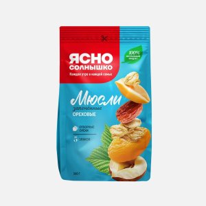 Мюсли Ясно солнышко Ореховые запеченные 300г