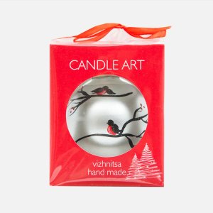 Шарик Эвис ручн роспись Фауна и насекомые 100мм стекло 9,5*9,5см