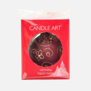 Шарик Эвис ручн роспись Цветочная коллекция 100мм стекло 9,5*9,5см