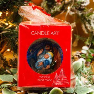 Шарик Эвис подвес ручн роспись Библейские сюжеты стекло 12*12см