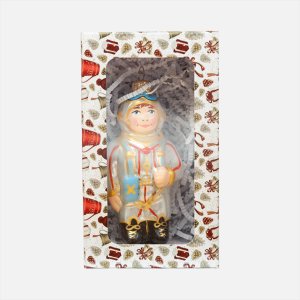 Украшение елочное Эвис Летчик-02 с росписью стекло 10,9см