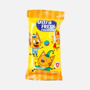 Салфетки Ультра Фреш Три кота детские влажные 15шт