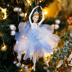 Украшение елоч Балерина Баттерфляй стекло 12,5х10х16,5см 248082