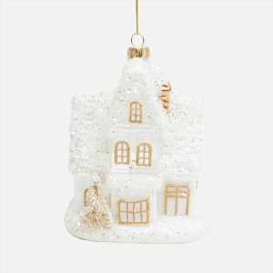 Украшение елочное Холидей Классик Фигурка Дом с мезон Зимнее барокко