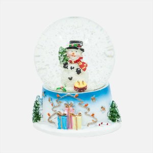 Фигурка декор в стек шареДед Мороз/ Снеговик D7см L7,5 W7,5 H8,8см стек