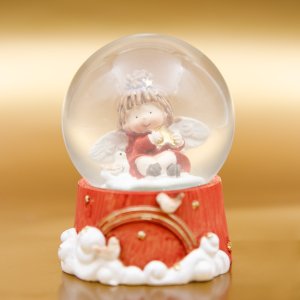 Фигурка декор в стек шаре Ангел D6,5см L6,5 W6,5 H9см стекло