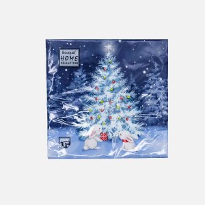 Салфетки Букет Хоум Коллекшн В НГ ночь бум 33*33 3сл 20лист