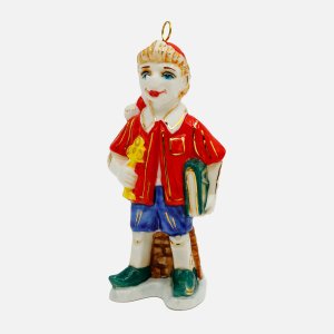 Украшение елочн Лефортовский фарфор Буратино фарфор 5,5х3,5х11см