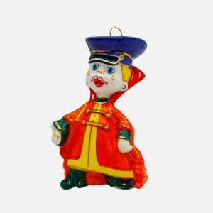 Украшение елочн Лефортовский фарфор Вовка из 3/9 царства фарф5х6,2х10,4