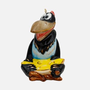 Украшение елочн Лефортовский фарфор Ворона Прелестно фарфор 6х7,5х9см