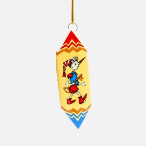 Украшение елочн Лефортовский фарфор Конфета Буратино фарфор 3х2х10,5см