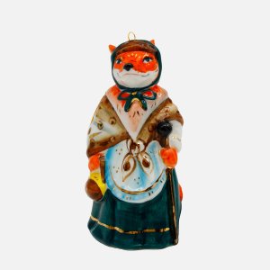 Украшение елочн Лефортовский фарфор Лиса Алиса фарфор 5х5х10,5см