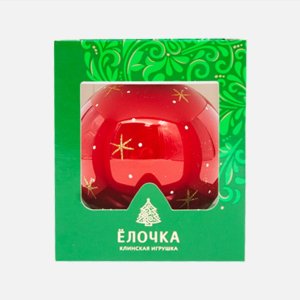 Украшение елочное Шар 6 Собор 9,5см стекло С964