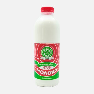 Молоко Толмачевские продукты цельное пастеризованное 3.4-6% пл/б 900мл