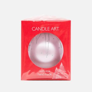 Шарик Эвис ручн роспись Новогодние фантазии 120мм стекло 12х12см