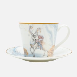 Чайная пара Лефард 300мл Снежная королева фарфор 16х16х11см 590-623