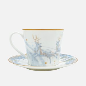 Чайная пара Лефард 300мл Снежная королева фарфор 16х16х11см 590-624