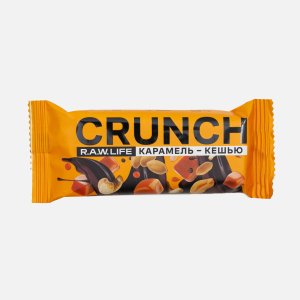 Батончик Рав Лайф Кранч ореховый Карамель/кешью глазированный 40г