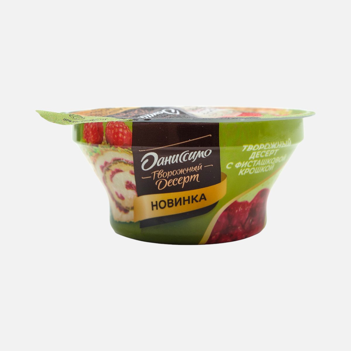 Десерт творожный Даниссимо двухсл Фисташково-малиновый 3.9% 110г Десерт творожный Даниссимо двухсл Фисташково-малиновый 3.9% 110г