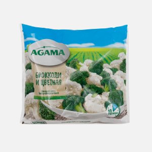 Смесь Агама Брокколи и цветная капуста с/м пл/пак 400г