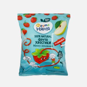 Фруктовые кусоч ФрутоНяня яблоко/земляника с 12мес 15г