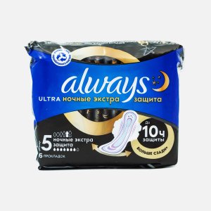 Прокладки Олвэйз Ультра Экстра защита ночные 6шт