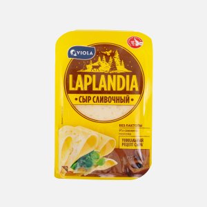 Сыр Виола Лапландия Сливочный п/тверд нарезка 45% пл/уп 250г
