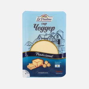 Сыр Ла Паулина Чеддер нарезка 48% пл/уп 150г