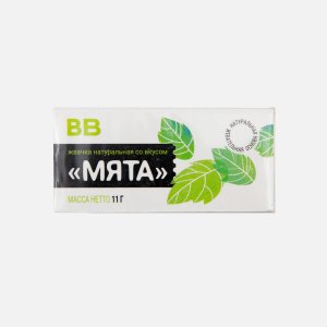Жевательная резинка Вкусвилл Мята натуральная 10г