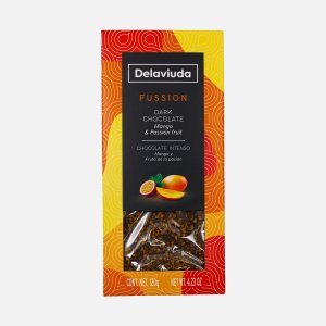 Шоколад Делавиуда горький со вкусом манго и маракуйей 120г
