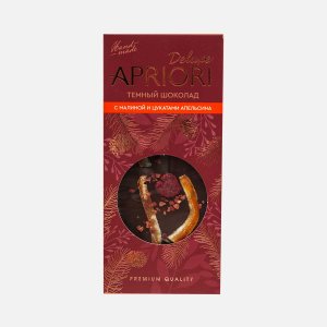 Шоколад Априори Делюкс молоч с фисташ/пекан/брусникой 85г