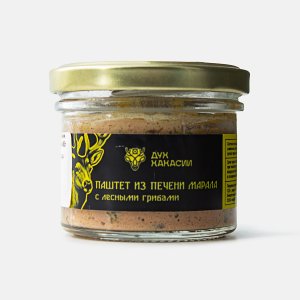 Паштет Дух Хакасии из печени марала с лесными грибами 85г