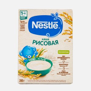 Каша Нестле Рисовая безмолочная с 4мес к/к 200г