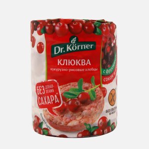 Хлебцы Др Корнер Кукурузно-рисовые с клюквой 90г