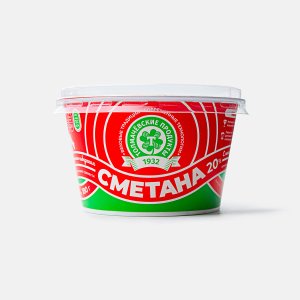 Сметана Толмачевские продукты 20% пл/ст 180г