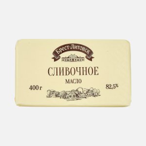 Масло Брест-Литовск сладко-сливочное несоленое в/с 82.5% пергамент 400г