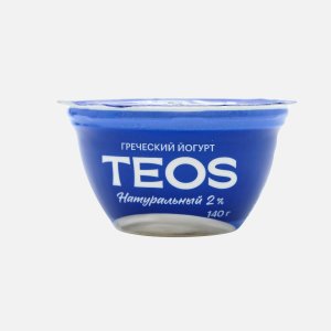 Йогурт Теос Греческий натуральный 2% пл/ст 140г