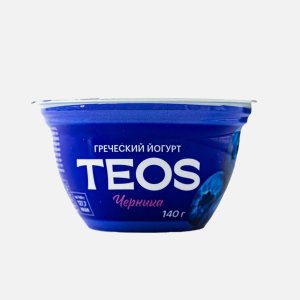 Йогурт Теос Греческий Черника 2% пл/ст 140г