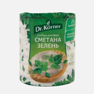Хлебцы Др Корнер Рисовые со сметаной и зеленью 80г