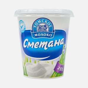Сметана Томское молоко 25% пл/ст 350г