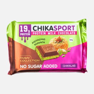 Шоколад Чикалаб с фисташк пастой и хрустящим тестом молочный 100г